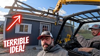 Moving the shed was a DISASTER Im so DUMB [upl. by Bogart]