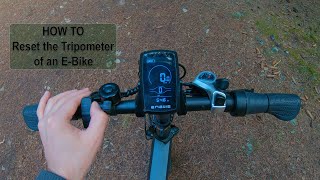 How to Reset the Tripometer of Your EBike  Clearing a Trip Meter of an Engwe Electric Bike [upl. by Georgeanna644]