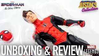 Marvel Legends SpiderMan No Way Home Upgraded Suit Walmart Exclusive Unboxing amp Review [upl. by Ireland852]