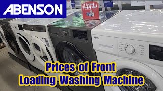 Prices of Washer  Dryer Front Loading Washing Machines at Abenson Appliance Center 2024 [upl. by Etteniuqna]