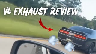 V6 SOUNDS LIKE V8 BIG BOZ EXHAUST Dodge Challenger SXT [upl. by Suzann]