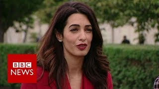 Amal Clooney demands justice for Yazidis  BBC News [upl. by Rick]