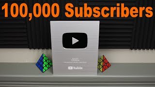 100K Silver Play Button Stop Motion Unboxing [upl. by Claudina539]