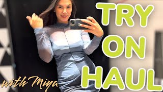 See Through Try On With Miya 4K Transparent Clothes Try on Haul 💞 Sheer Dress 🎀 [upl. by Marnia]