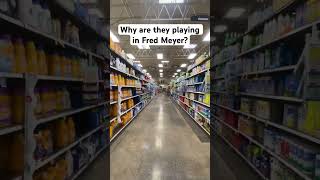 No they’re playing the kendrick Lamar ￼song in Fred Meyers drakeSong FredMeyers 🫢￼￼ [upl. by Mansur890]