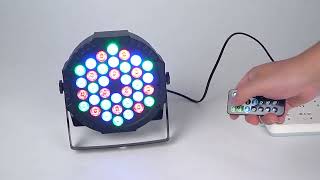 36 LED DMX RGB Stage light [upl. by Atnauqahs154]