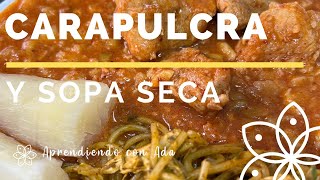 Cómo preparar Carapulcra y Sopa Seca  con Ada Zegarra [upl. by Mukund453]