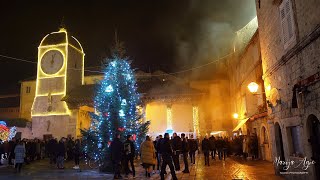 Christmas in Trogir Croatia  Božić u Trogiru Hrvatska [upl. by Tayib]