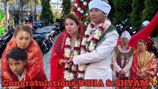 HAPPY WEDDING DAY  SHYAM ❤️ USHA  GURUNG TRADITIONAL WEDDING [upl. by Toland]