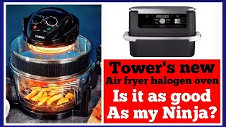 Towers New Air Fryer halogen oven vs Ninja Air Fryer [upl. by Yentyrb]