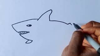 HOW TO DRAW A SHARK [upl. by Zinn]