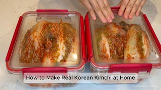 How to Make Real Korean Kimchi at Home [upl. by Ellehcam710]