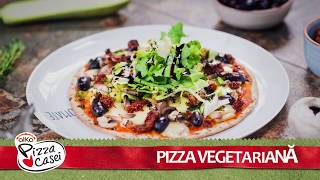 Reteta  Pizza vegetariana cu blat Alka Pizza Casei  Bucataras TV [upl. by Ullyot]