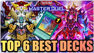 TOP 6 BEST DECKS in MASTER DUEL [upl. by Paterson787]