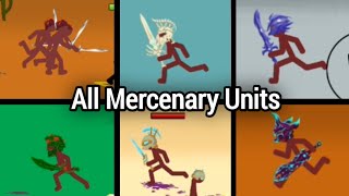 All the Mercenaries Who Ever Appeared In Stick War Legacy [upl. by Lyndell596]