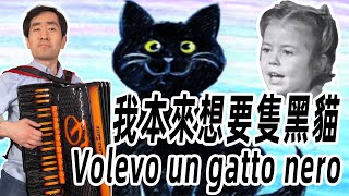 Volevo un gatto nero  Italian childrensongs  Accordion Cover [upl. by Notsla]