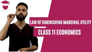 Law of Diminishing Marginal Utility  New Syllabus  Class 11  Economics [upl. by Nelleus748]