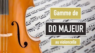 La gamme de DO Majeur au violoncelle [upl. by Bowne318]