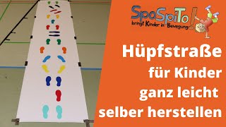 SportmachtSpaß  Hüpfstraße für Kinder  Sport macht Spaß  Kindergarten  SpoSpiTo [upl. by Eniamsaj827]