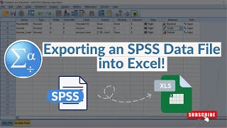 How to Export an SPSS Data File into Microsoft Excel [upl. by Natsirt25]