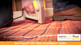 SunTouch 30quot DIY Floor Heating Mat Install [upl. by Guntar]