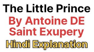 The Little Prince By Antoine DE Saint Exupery Hindi Explanation [upl. by Angelica]