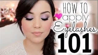 HOW TO Apply False Eyelashes [upl. by Ryle]