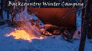 Backcountry Winter Camping After a Snowstorm [upl. by Aivata]