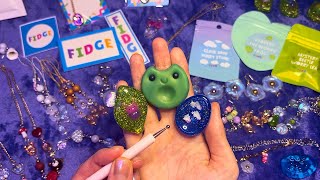 ASMR Handmade Fidgets Show and Tell Whispered Tracing [upl. by Eimmis654]