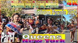 Bolivian Day Parade Desfile del Día de Bolivia Queens 2024 Queens PartI 4k [upl. by Maressa59]