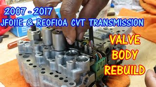 ⭐ CVT Valve Body Rebuild  2007  2017 JF011E RE0F10A Jeep Nissan amp Dodge CVT Transmission cvt [upl. by Retse]