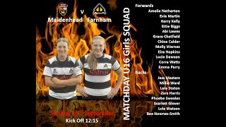 2024915  Maidenhead U16 Girls v Farnham U16 Girls  Friendly [upl. by Dnaletak]