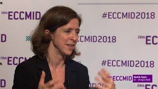 ECCMID 2018 Friederike Maechler discusses contact precautions for ESBLE [upl. by Eslek]