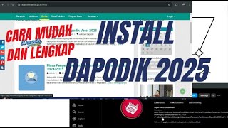 CARA INSTALL DAPODIK 2025 [upl. by Ahsimik]