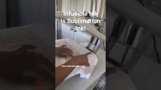 Infusible Ink is Sublimation Ink sublimation cricut youtubeshorts [upl. by Nnyroc]