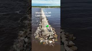 Manistique East Breakwater Lighthouse Lake Michigan [upl. by Silvester]