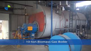 Biomass Gasification Boiler biomass gasifier boiler biomass gas for kilndryerupdraft gasifier [upl. by Lillie]