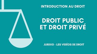 La distinction droit privédroit public [upl. by Shandee]