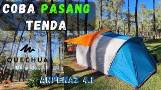 Set up Arpenaz 41 Family Tent  Pasang tenda arpenaz Family 41 [upl. by Nickie]