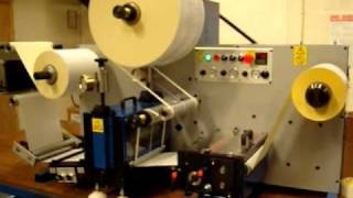 Daco DTD250 Rotary Die Cutter For Plain Label Production [upl. by Kcirddahc]