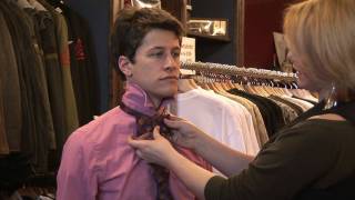 Mens Fashion Tips  How to Tie a Ribbon Bow Tie [upl. by Ingles]