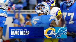 Lions tie game late PREVAIL with David Montgomery touchdown in OT in SNF classic  Game Recap [upl. by Ahmar160]