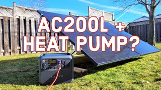 Can The Bluetti AC200L Power A Heat Pump [upl. by Cela]