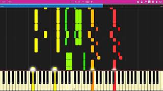 Piano Four Hands  A Diabelli  Op 149 Nº23 Synthesia Tutorial [upl. by Eidnew833]