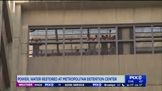 Power restored at Brooklyn detention center where inmates had been sitting in the cold [upl. by Selin967]