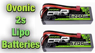 Ovonic 2s 6200mah 50c Lipo Battery for RC Cars and Trucks [upl. by Quennie]