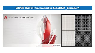 Super Hatch Command in AutoCAD Episode 11 [upl. by Anippesuig]