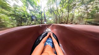 FULL POV Worlds LONGEST Natural Waterslide Costa Rica [upl. by Rehttam]