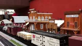 Tulsa Garden Railroad Club display at the Jenks Oklahoma Herbal Affair Festival 2013 [upl. by Alvar723]