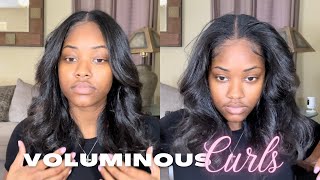 How I curl my hair with a flat iron  tips on maintaining curls overnight [upl. by Nesta]